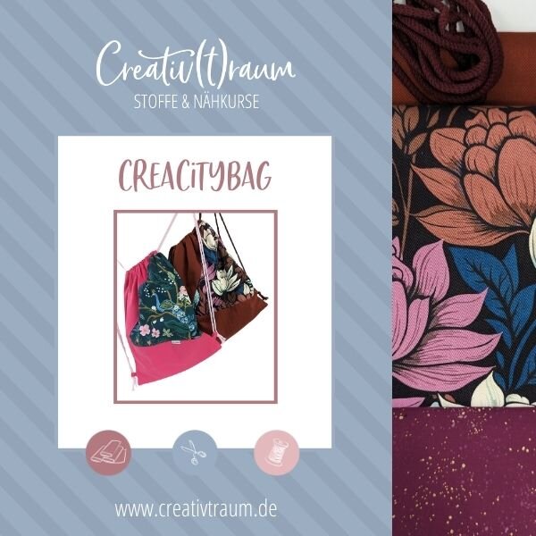 Nähset "CreaCityBag", Magnolia